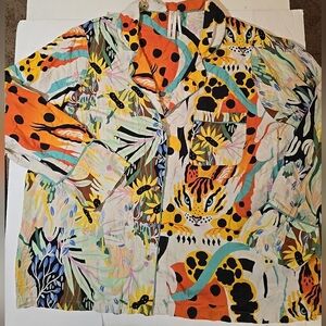 Marcos Navarro For Anthropologie "In The Wild" Womens Size 3XL Pajama Set